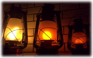 Fotogenlampa i Gustavsberg